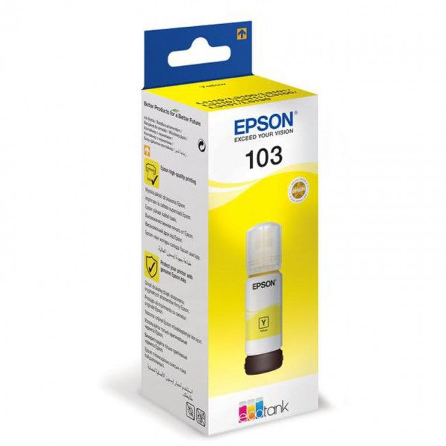 Epson 103 Orijinal Mürekkep Seti 4 Renk (Siyah, Mavi, Kırmızı, Sarı) - Yüksek Kapasiteli