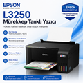 Epson L3250 Wi-Fi Yazıcı + Orijinal ve Ekstra Yedek Mürekkep Setiyle