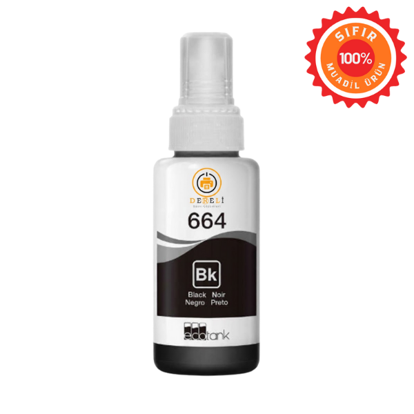 Epson 664 (T664) Muadil Mürekkep Seti 4 Renk (Siyah, Mavi, Kırmızı, Sarı) - Yüksek Kapasiteli