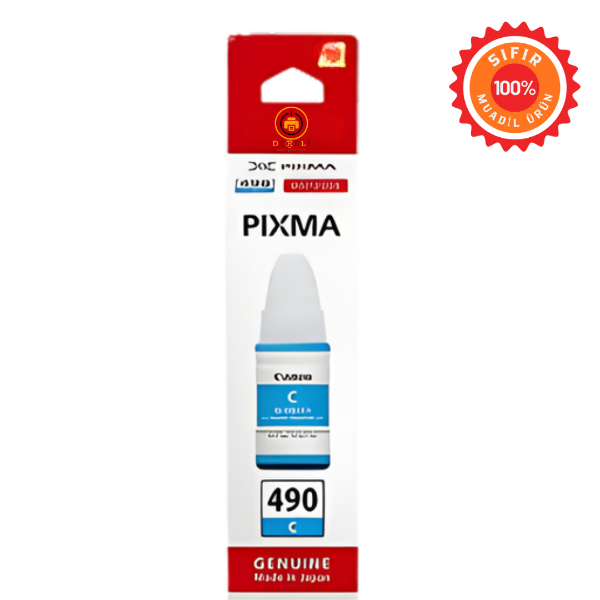 Canon Muadil GI-490 Siyah ve Renkli Muadil Mürekkep Seti (4 Renk CMYBK)