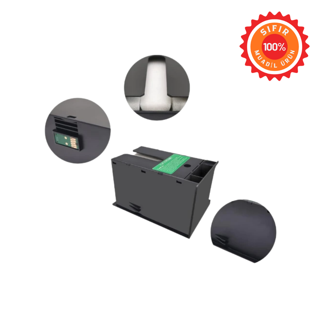 Epson Uyumlu T6711 (C13T671100) Bakım Kutusu - Atık Mürekkep Ünitesi (Çipli) - Workforce WF-3620 WF-7610 WF-7710 Serileri Için