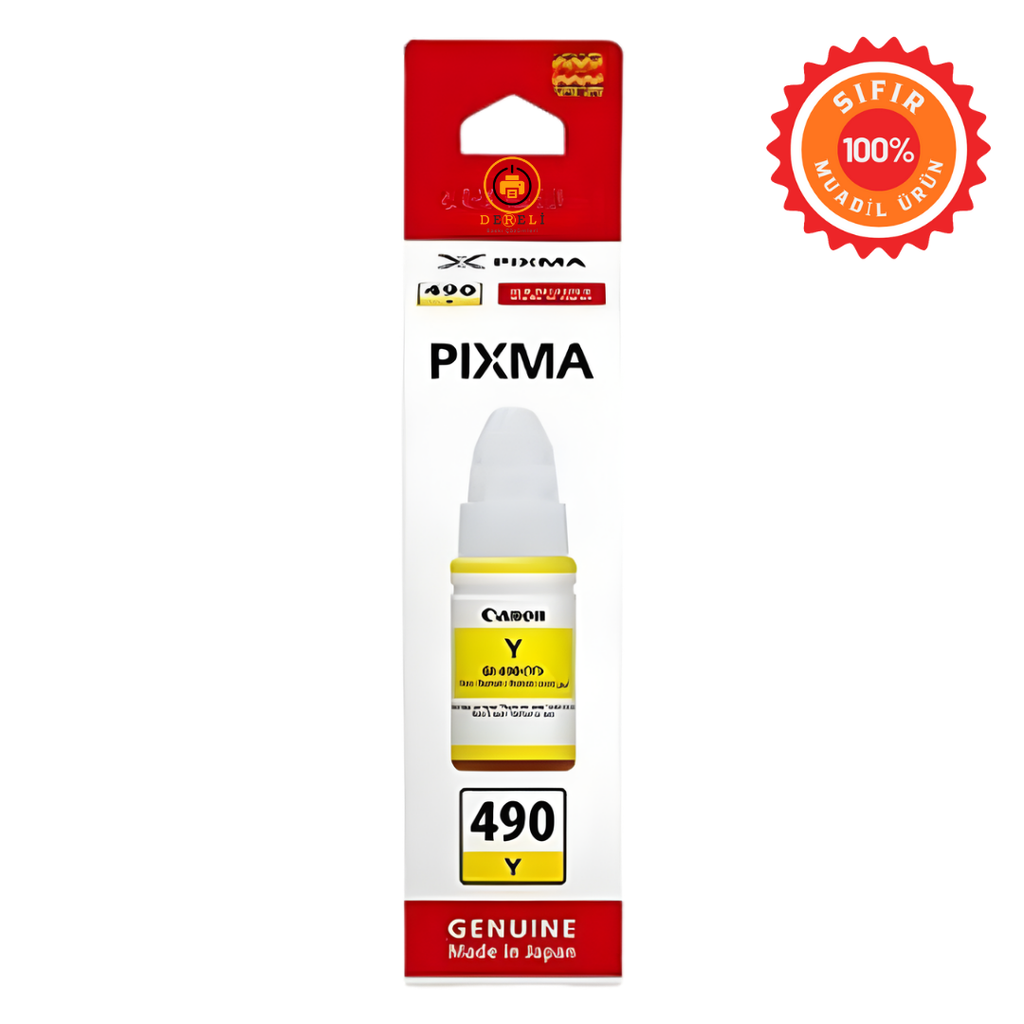 Canon Muadil GI-490 Siyah ve Renkli Muadil Mürekkep Seti (4 Renk CMYBK)