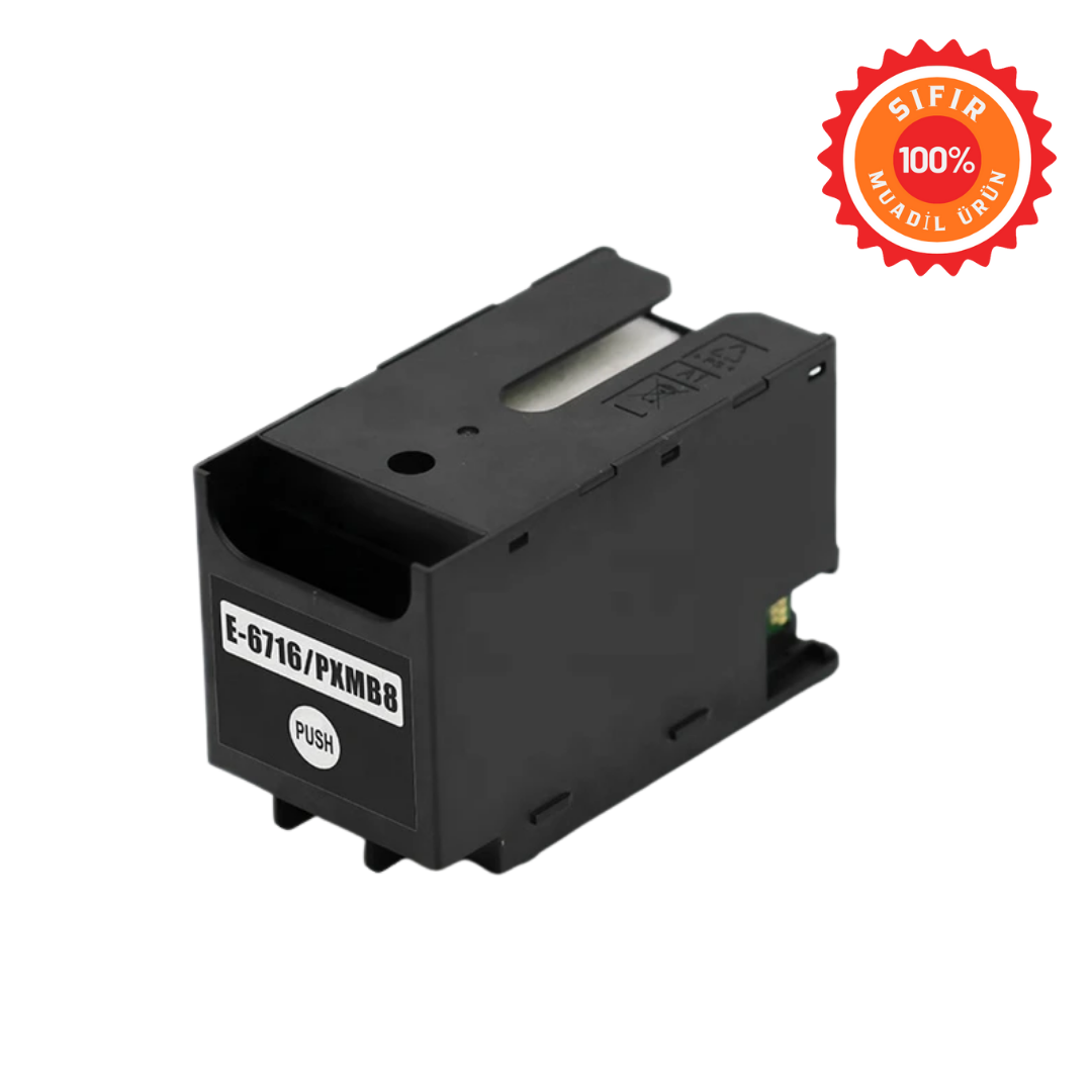 epson Uyumlu T6716 (C13T671600) Bakım Kutusu - Atık Mürekkep Ünitesi (Çipli) - Workforce Pro WF-C5799 C5299 C5710 M5799 Serileri Için