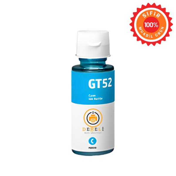 HP GT52 / GT53 Muadil Mürekkep Seti 4 Renk (Siyah, Mavi, Kırmızı, Sarı) - Yüksek Kapasiteli