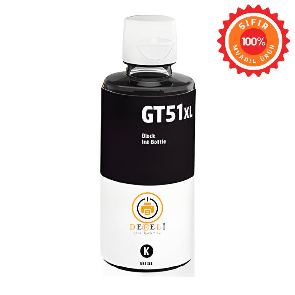 HP GT52 / GT53 Muadil Mürekkep Seti 4 Renk (Siyah, Mavi, Kırmızı, Sarı) - Yüksek Kapasiteli