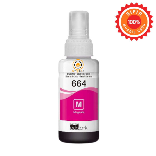 Epson 664 (T664) Muadil Mürekkep Seti 4 Renk (Siyah, Mavi, Kırmızı, Sarı) - Yüksek Kapasiteli