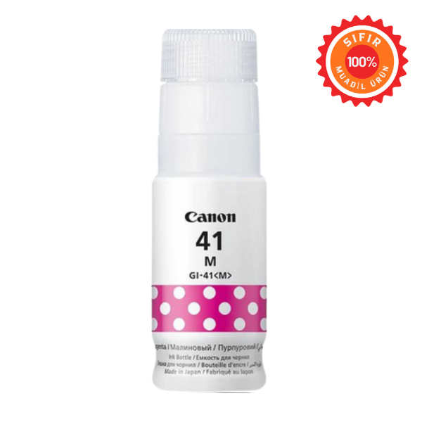 Canon GI-41 Muadil Mürekkep Seti 4 Renk (Siyah, Mavi, Kırmızı, Sarı) - Yüksek Kapasiteli