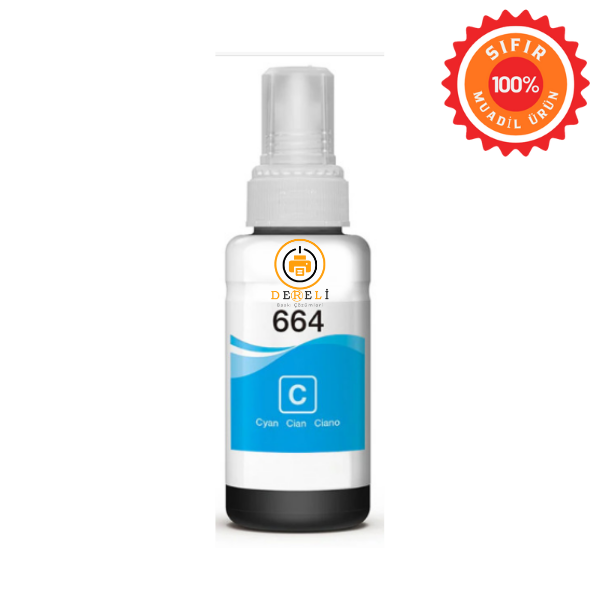 Epson 664 (T664) Muadil Mürekkep Seti 4 Renk (Siyah, Mavi, Kırmızı, Sarı) - Yüksek Kapasiteli
