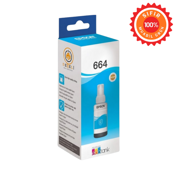 Epson 664 (T664) Muadil Mürekkep Seti 4 Renk (Siyah, Mavi, Kırmızı, Sarı) - Yüksek Kapasiteli