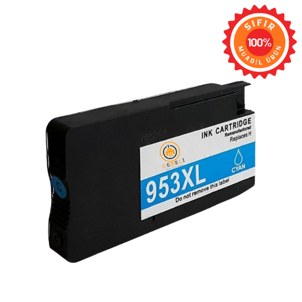 HP 953XL Muadil Kartuş Seti 4 Renk (Siyah, Mavi, Kırmızı, Sarı) - Yüksek Kapasiteli Çipli