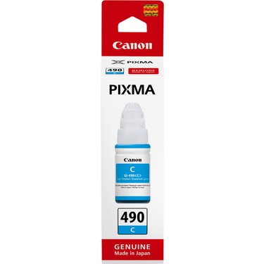 Canon GI-490 Orijinal Mürekkep Seti 4 Renk (Siyah, Mavi, Kırmızı, Sarı) - Yüksek Kapasiteli