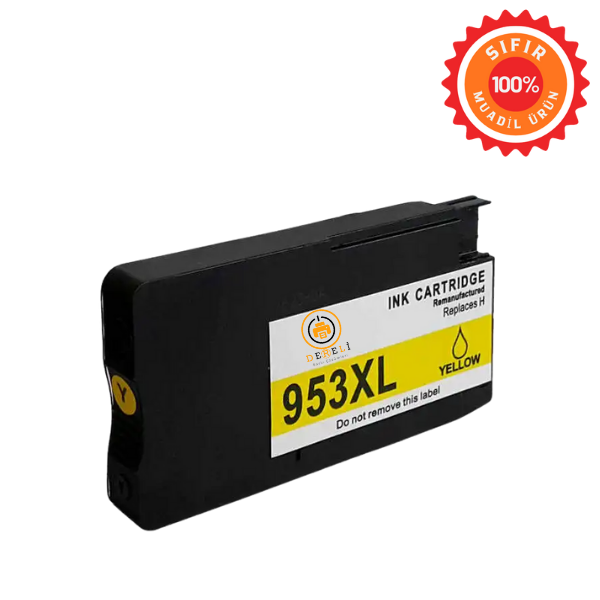 HP 953XL Muadil Kartuş Seti 4 Renk (Siyah, Mavi, Kırmızı, Sarı) - Yüksek Kapasiteli Çipli