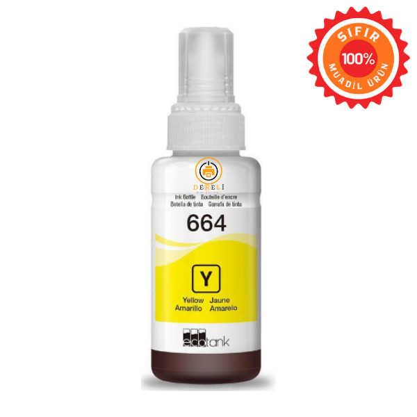 Epson 664 (T664) Muadil Mürekkep Seti 4 Renk (Siyah, Mavi, Kırmızı, Sarı) - Yüksek Kapasiteli