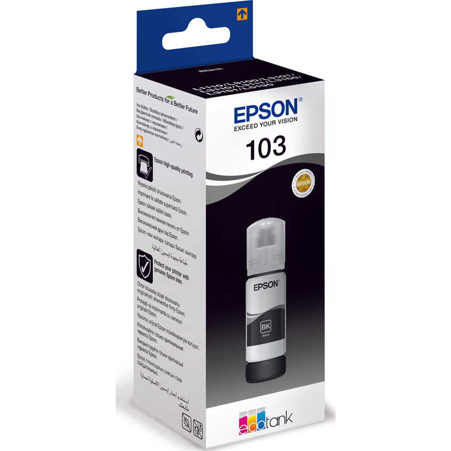 Epson 103 Orijinal Mürekkep Seti 4 Renk (Siyah, Mavi, Kırmızı, Sarı) - Yüksek Kapasiteli