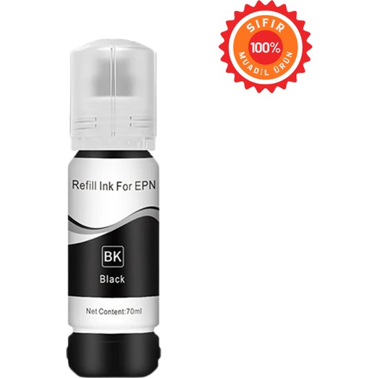 Drl Refill Ink Epson 103 / 101 Uyumlu Siyah Mürekkep 70ML - L3150 L3250 L3110 Serileri Için