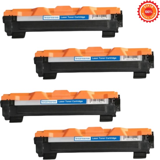Drl Premium [TN-1040 / TN1040] Muadil Toner 4 Lü Set - Brother HL-1111 HL-1211W DCP-1511 MFC-1811 Uyumlu