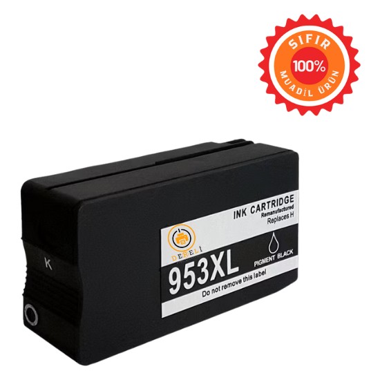 Drl Hp 953XL Siyah Muadil Kartuş Yüksek Kapasite - Officejet Pro 7740 8210 8710 8720 8730 L0S70AE